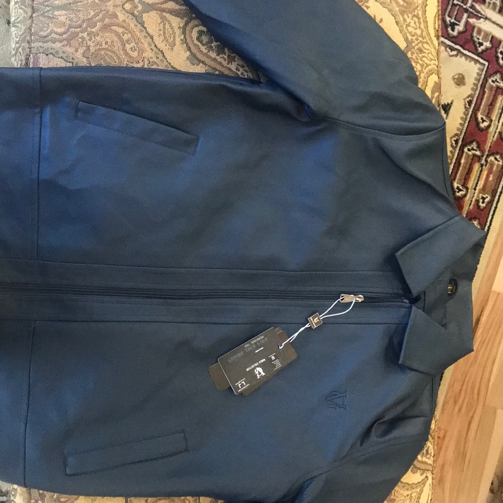 World Collection Men’s Navy Blue leather jacket